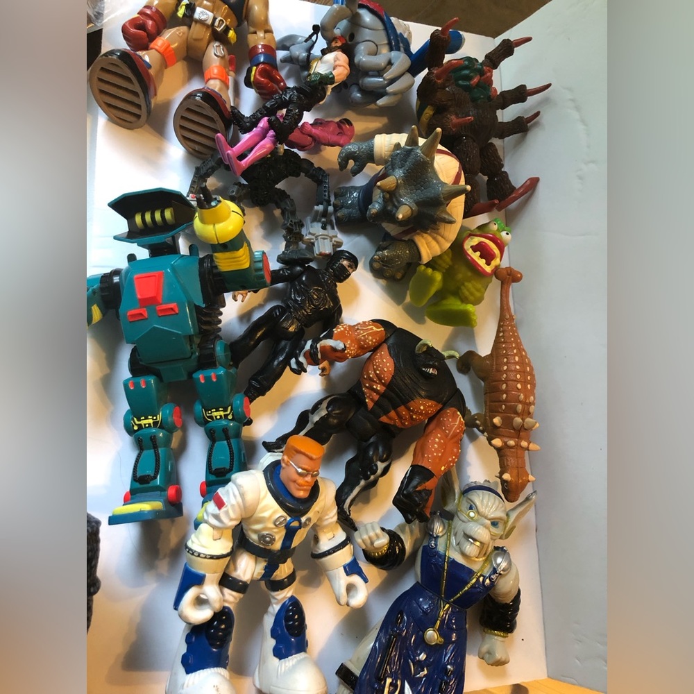 Action Figure Lot of 13 Random figures some Vintage